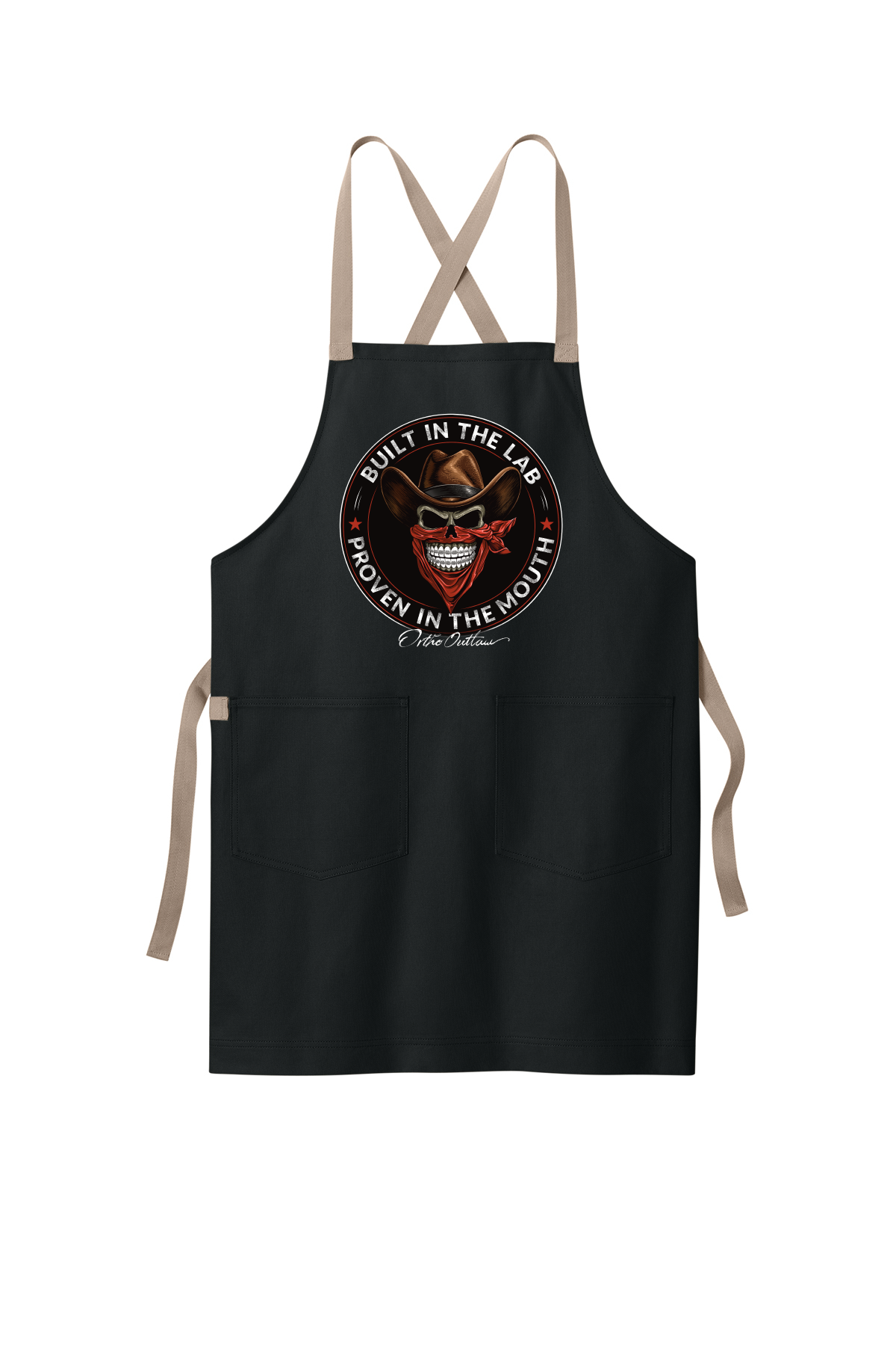 orthodontic lab apron Ortho Outlaw built in the lab design