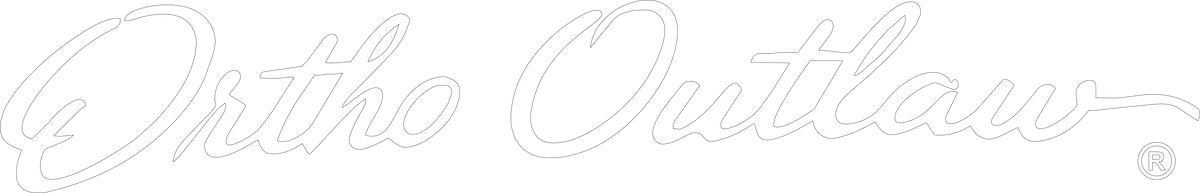 Ortho Outlaw brand banner orthodontic apparel newsletter signup section