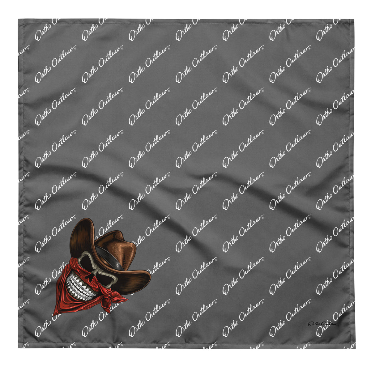 orthodontic themed bandana all over print Ortho Outlaw accessory