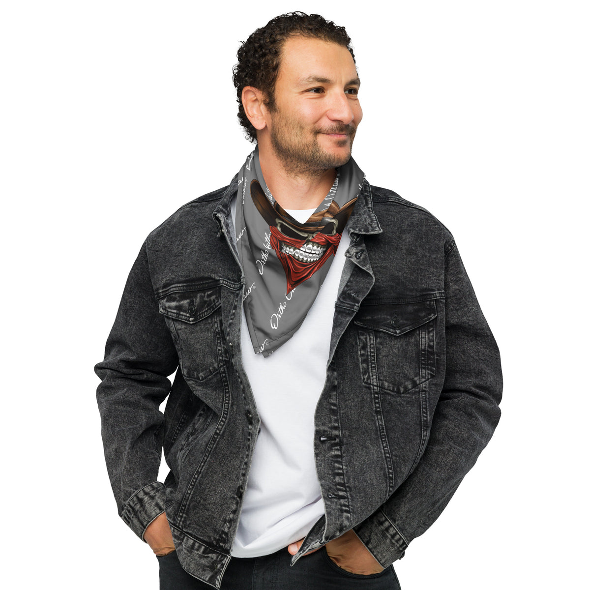 orthodontic themed bandana all over print Ortho Outlaw accessory