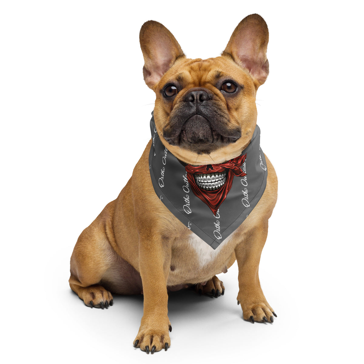 orthodontic themed bandana all over print Ortho Outlaw accessory
