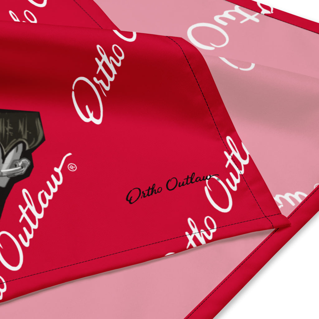 orthodontic themed bandana all over print Ortho Outlaw accessory