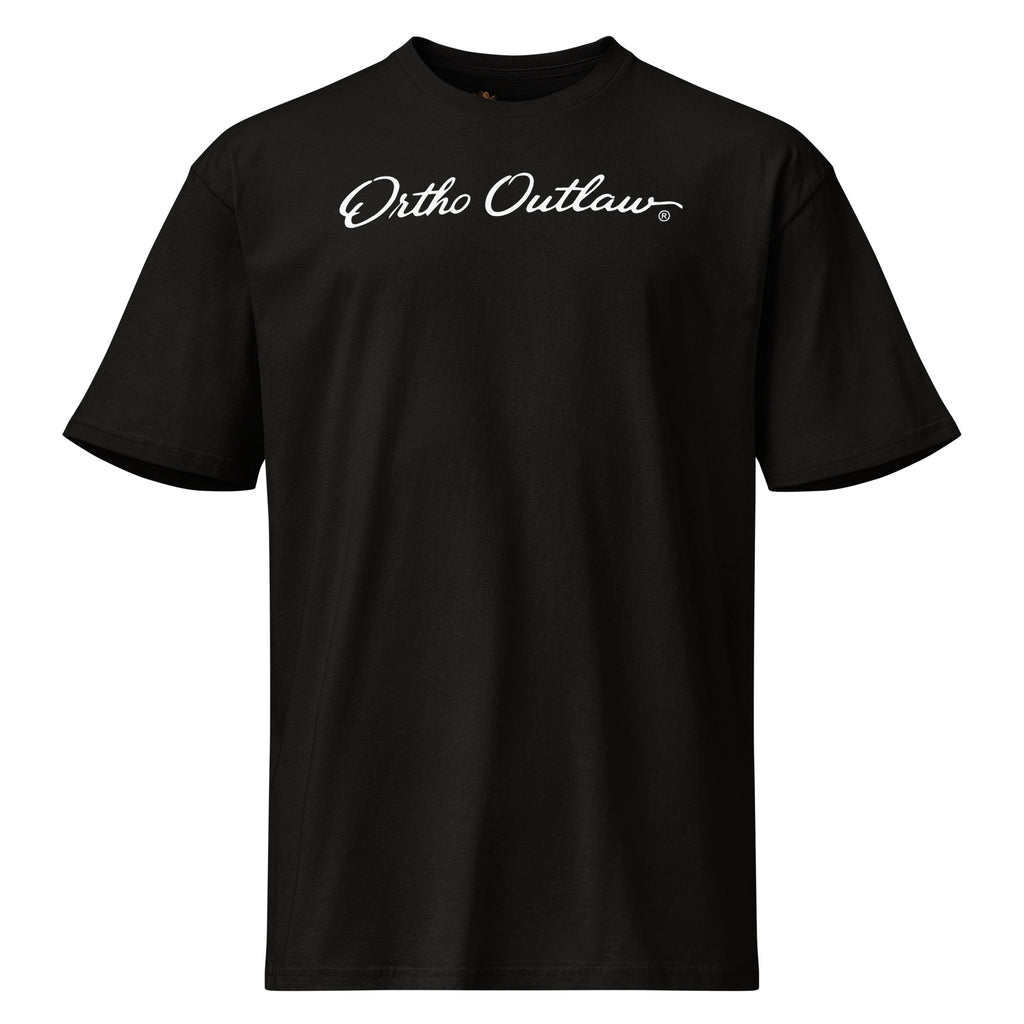 Ortho Outlaw graphic t-shirt orthodontic apparel skull logo design