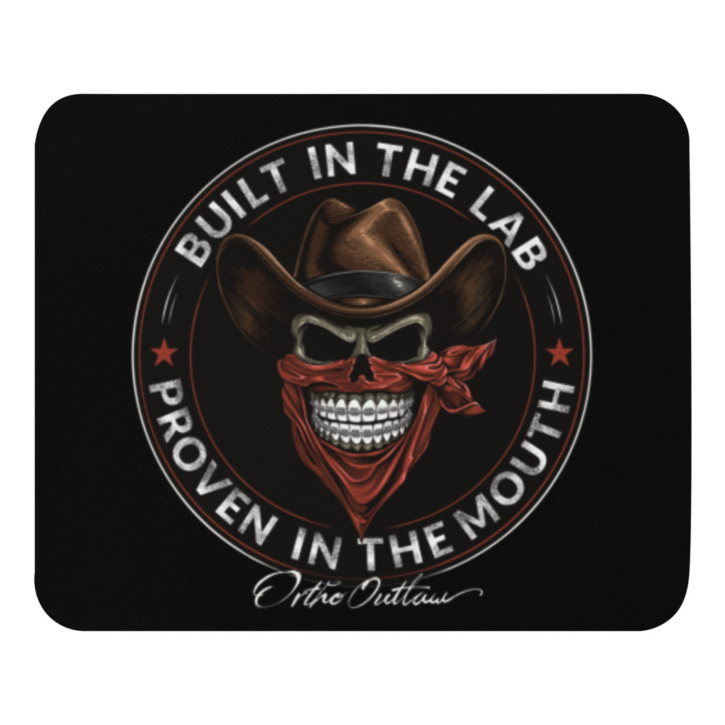 orthodontic themed mouse pad desk mat Ortho Outlaw lab gear