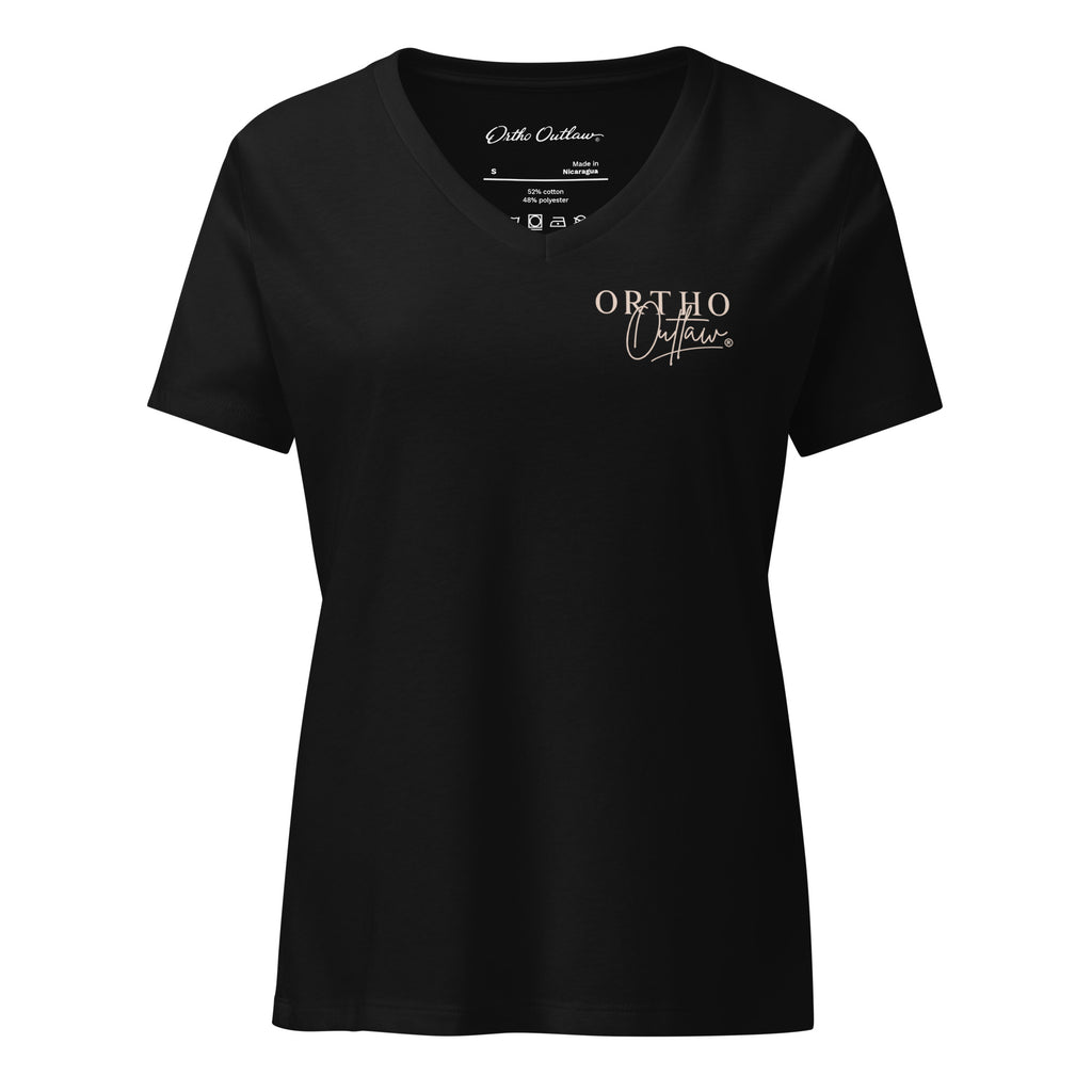 Ortho Outlaw graphic t-shirt orthodontic apparel skull logo design